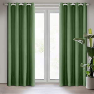Rita Decorative Curtain 140 x 250 Dark Green