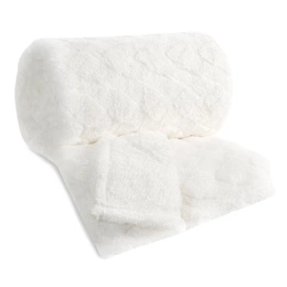 170 x 210 Stamped Plush Nancy Cream Blanket