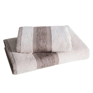 Bath Towel Set 2 pcs Kali Beige