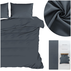 Bedding 220 x 200 3pc Satin Valeria C.Grey