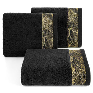 70 x 140 Bath Towel Cotton Agis 07 Black