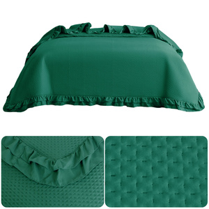 Quilted Bedspread 200 x 220 with Ruffle Rosella 05