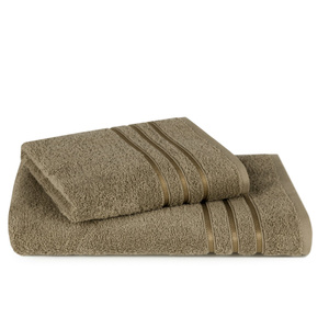 Bath Towel Set 2 pcs Loca Brown