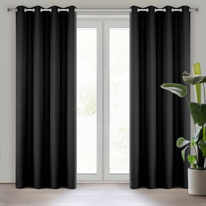 Curtain 140 x 250 Ready Decorative RITA BLACK