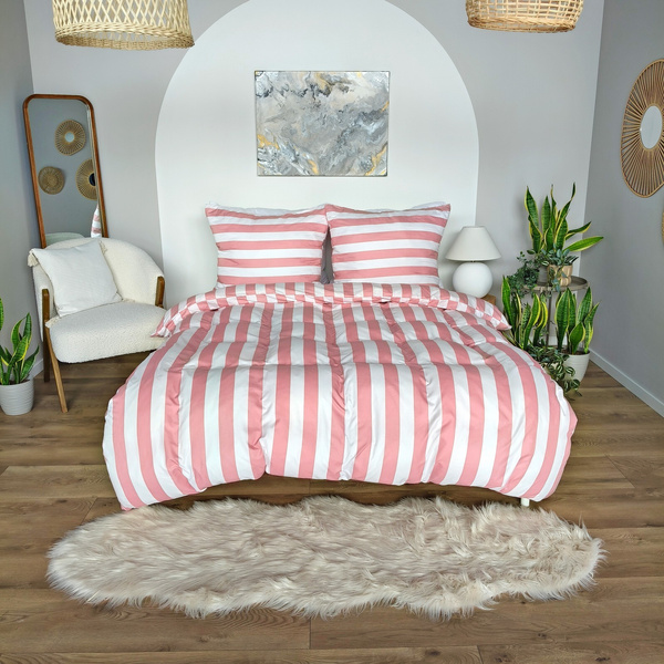Pościel 140 x 200 2cz Mikrofibra w Pasy Eusebia Home 05