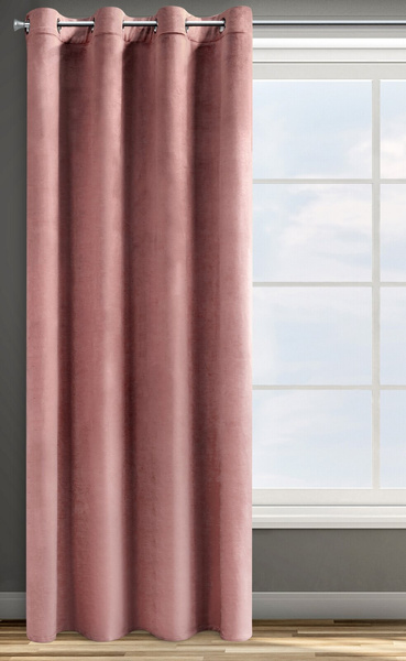 Zasłona 140 x 250 Dekoracyjna Velvet Rosa C. Róż