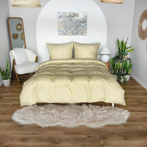 Pościel 220 x 200 3cz Mikrofibra w Pasy Eusebia Home 11