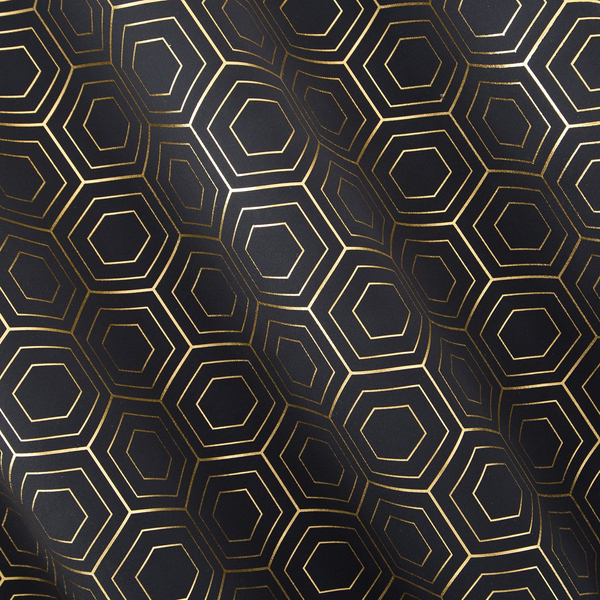 Curtain 135 x 250 Decorative Blackout Kaja Black