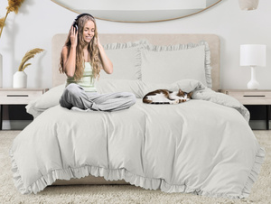 Bedding 220 x 200 4pcs with Ruffle Luxury Jowita 07