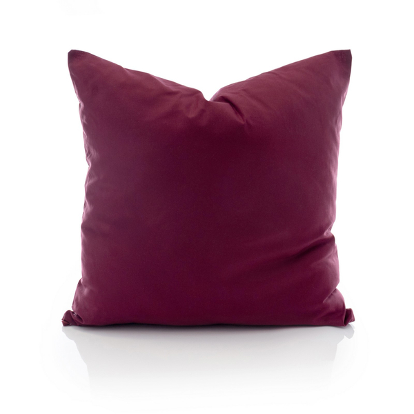 Poszewka Bawełna 45 x 45 Jednolita Ola Bordo Bordowa