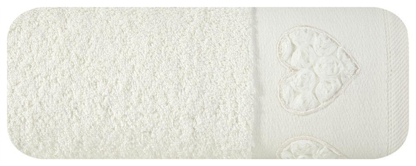 Ręcznik Kąpielowy Kamila (01) 50 x 90 Kremowy