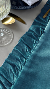 Table Runner 40 x 180 Decorative with Ruffles Ligia 08