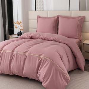 Pościel 160 x 200 3cz Gładka Z Haftem Lumera 10