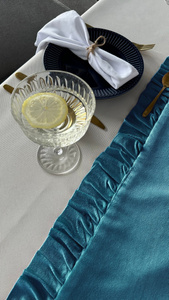 Table Runner 40 x 180 Decorative with Ruffles Ligia 08