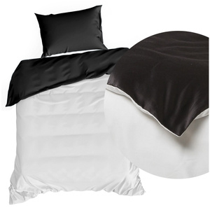 Bedding 140 x 200 2cz Satin Nova3 White + Black