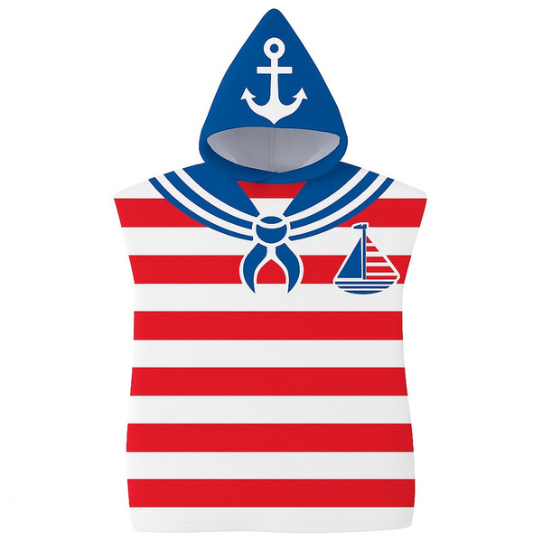 Ręcznik Kąpielowy 60 x 120 Kapturek Ponczo 54