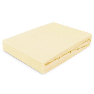 Jersey Bed Sheet with Eraser 004_D Bright Yellow 140x200