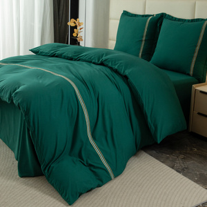 Pościel 140 x 200 2cz Gładka Z Haftem Lumera 06