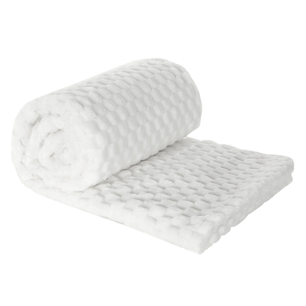 Koc 170 x 210 Mikrofibra Design Cindy6 Biały