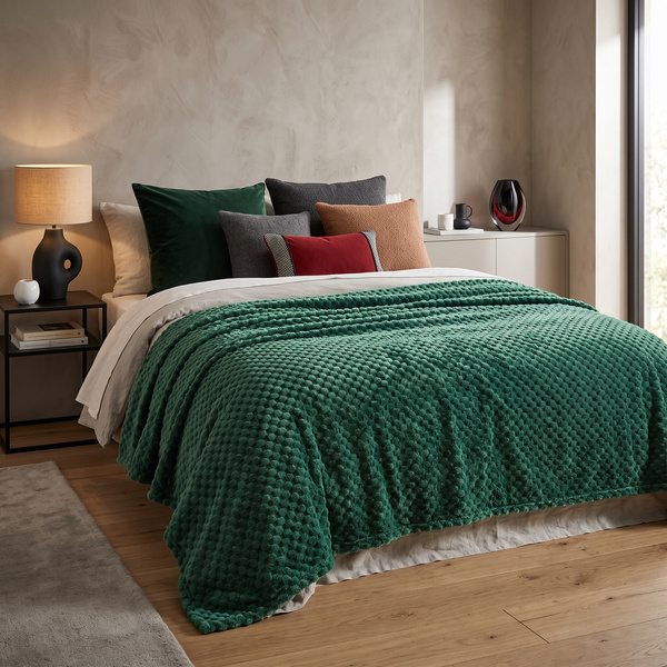 Koc 160 x 200 Mikrofibra Tłoczona Cristián 01