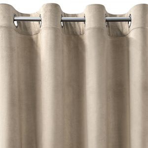 Curtain 140 x 250 Decorative Velvet Melanie Beige