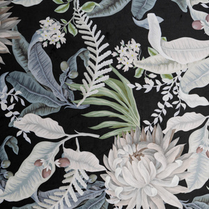 Curtain 140 x 250 Decorative Sally Black+Silver