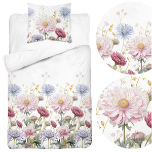 Bedding set 140 x 200 2pcs Asti Satin Cotton 5482A