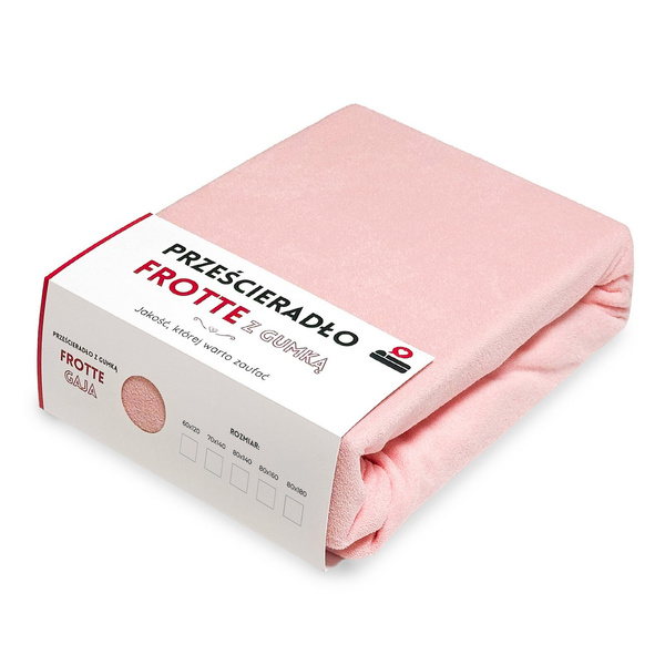 Prześcieradło 70 x 140 Frotte z Gumką Gaja 02