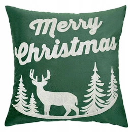 Christmas pillowcase 45 x 45 Christmas Reindeer Bottle