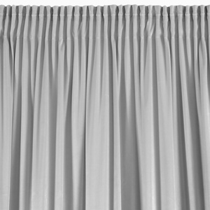 Zasłona 140 x 250 Welwet z Falbaną Dani Srebrny