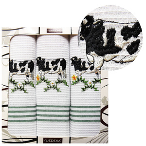 Ścierki Kuchenne Haftowane Bari 3 szt nr 14 50x70