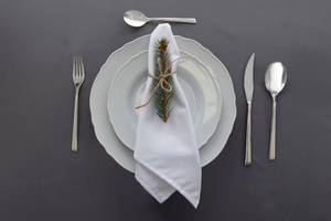 Tablecloth 110x160 Stainproof Classic Savio Graphite