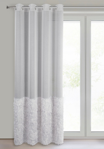 Firana 140 x 250 Dekoracyjna Gotowa Margaret2 Sreb