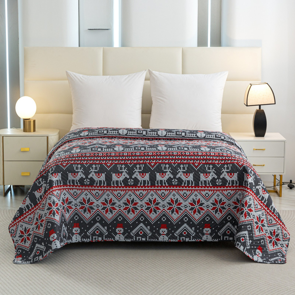 Narzuta 220 x 240 Tłoczona Świąteczna Levent 2960