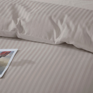 Pościel 140 x 200 2cz Bawełniana Adamaszek Taupe