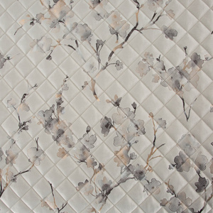 Quilted Velvet Bedspread 170 x 210 Blink5 Cream