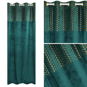 Curtain 140 x 250 Decorative Velvet Nord Turquoise