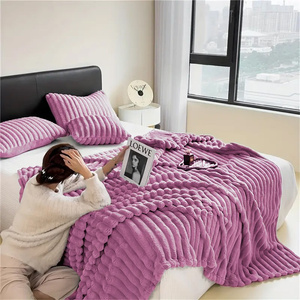 Blanket 160 x 200 Microfiber Plush Shirley 03