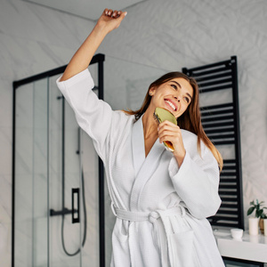 Szlafrok Gofer Bawełna Unisex Vizzy S 01 Biały