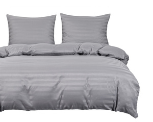 Bedding 160 x 200 3pc Satin Striped Ramiro 02