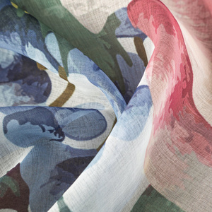 Zasłona 140 x 260 Dekoracyjna 2 szt Lia Biały+Róż