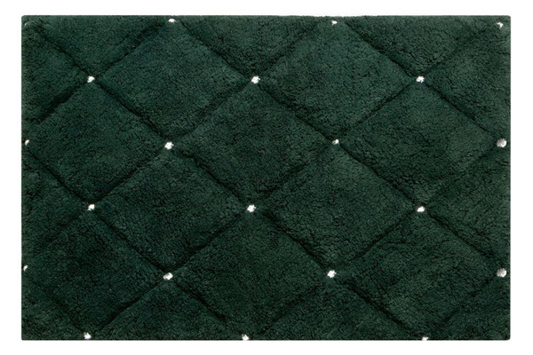 Cotton Carpet 50 x 70 Chic 2 Dark Green