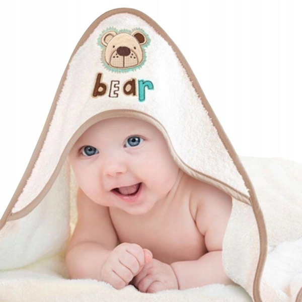 Towel 100 x 100 Hood 400g/m2 Teddy Bear