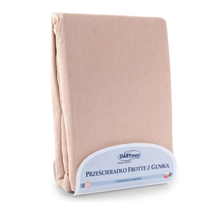 Terry sheet with elastic 020_D Beige 180x200