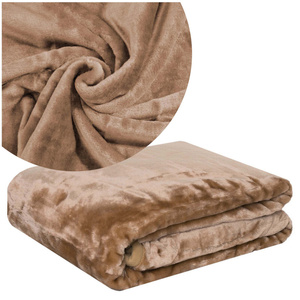 Uniform Acrylic Blanket A-005 Coffee with Milk 160x210