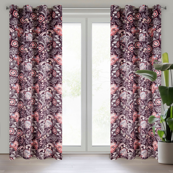 Zasłona 140 x 250 Dekoracyjna Welwet Mirei Bordo
