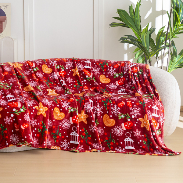 Koc 160 x 200 Mikrofibra Świąteczna Donato 12