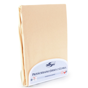 Jersey Bed Sheet with Eraser 032_D Light Beige 160x200