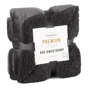 Koc 70 x 160 Mikrofibra Dwustronny Tedy Stal