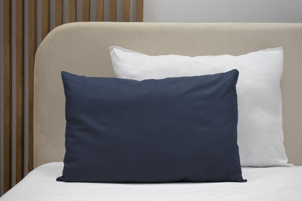 Poszewka Bawełna 50 x 80 Jednolita Ola Granat Navy